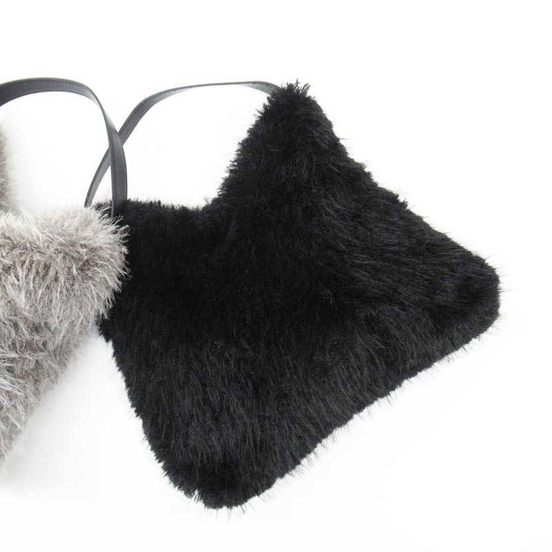 MID GIRL APPLIY フェイクファーワンハンドルバック /BK10